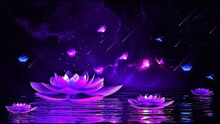 Peaceful Night 💜 Soothing Deep Sleep Music ★ Calming Meditation Healing 528Hz