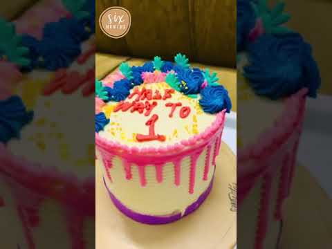 six months celebration of baby boy ideas #whatsappstatus #sixmonths #birthdaycake