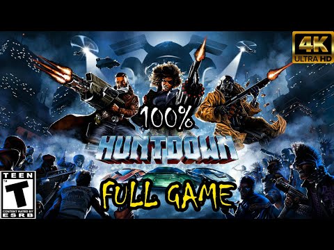 Huntdown - 100% Full Playthrough (All Stashes, No Deaths, All Enemies Killed, Mow Man)