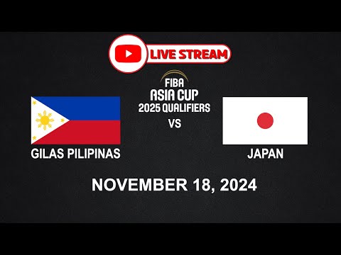 LIVE NOW! GILAS PILIPINAS vs JAPAN | FIBA ASIA CUP  | November 18, 2024 | NBA2K24 Simulation Only