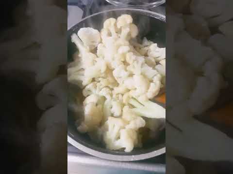 Cauliflower cooking sounds #cooking #cookingchannel