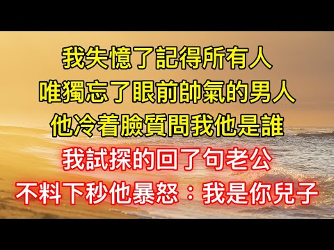 我失憶了記得所有人，唯獨忘了眼前帥氣的男人，他冷着臉質問我他是誰，我試探的回了句老公？不料下秒他暴怒：我是你兒子！