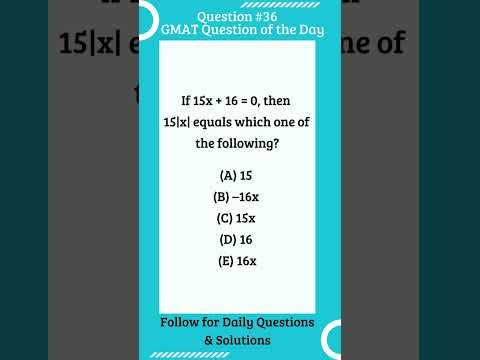 GMAT Question #gmat#gmatfocus #gmatprep  #shorts #maths #exam#gmatproblemsolving #onlinetutor