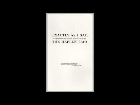 The Hafler Trio || Exactly As I Say (2004) Full Album