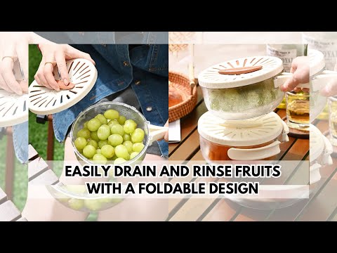 Foldable Handle Fruit Drain Basket