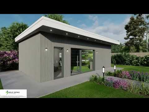 The Carnoustie Garden Room with Flat Roof Walkthrough - Golf Swing Systems