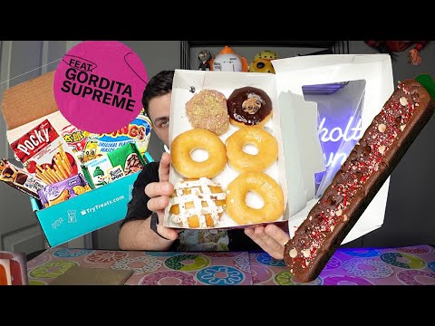 Taco Bell Decades Box, Krispy Kreme Pie Donuts, International Snacks & More Mukbang Cheat Day! 🤤