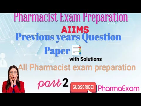 Aiims previous year question with solution #pharmacistexampreparation #aiims #pharmacist #question