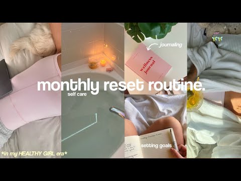 MY MONTHLY RESET ROUTINE🫧cleaning, re-charging + healthy habits