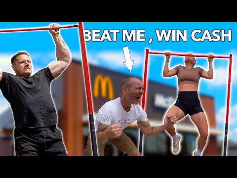 Asking People To Do 2 Pull Ups | Who Wins - The Gym Or McDonalds?