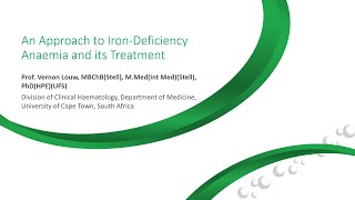 Iron-Deficiency Anaemia and Treatment