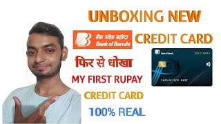 #bankofbarodacreditcard, unboxing bank of baroda new rupay credit card