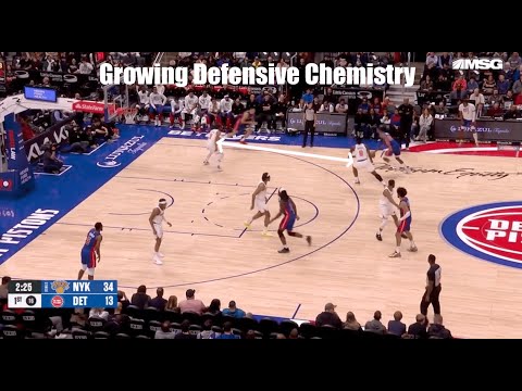 Best Knicks lineups and defensive chemistry building [Knicks vs Pistons]