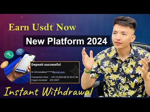 New USDT Investment Platform | Easiest Way to Earn Passive Income | USDT Earning Website 2024