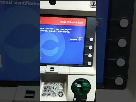 HOW TO WITHDRAW MONEY IN KOTAK MAHINDRA BANK ATM MACHINE