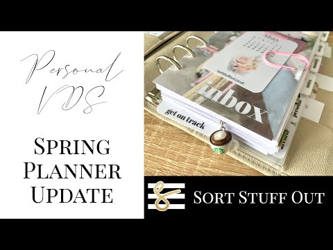 New inserts, new dividers - Spring Update! Van der Spek Touch Me Personal Ring Planner - Poussiere