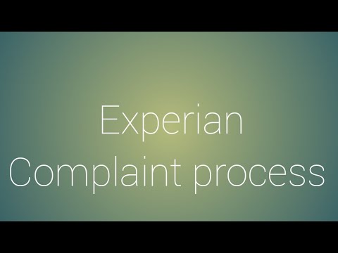 experian complained process