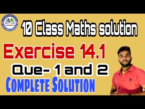 class 10 maths mean exercise 14.1 Question no 1 and 2 complete solution  direct method mean