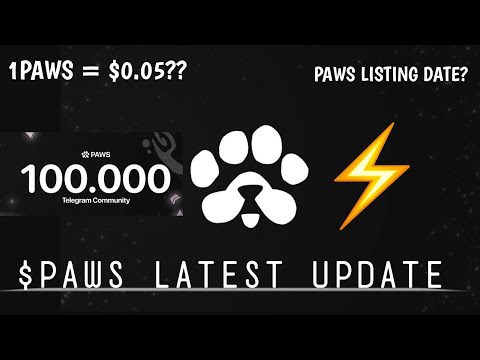 PAWS Airdrop Update : Listing Date & Price