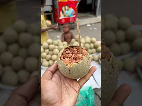 Tasty Masala Bel or WoodApple!Mouth Watering Street Food #shorts #fruits #streetfood #viralvideo