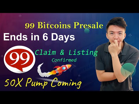 99Bitcoins Presale Ends in 6 Days | 99BTC Presale Claim Date | 99Bitcoins Token 50X Pump Coming