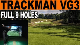 Trackman Golf Simulator Virtual Golf 3 - 9 Holes at Bethpage Black!