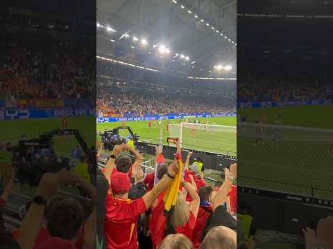 SPAIN - ITALY. 1-0. SPANISH FANS SING. EURO 2024. GERMANY. #euro2024 #football #spain #italy #live