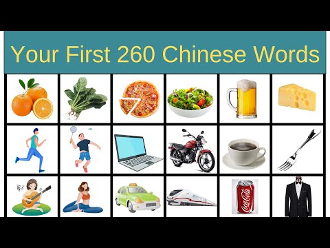 Learn 100+ Basic Chinese Words with Pictures for Beginners Mandarin Daily Vocabulary HSK 1 HSK 2