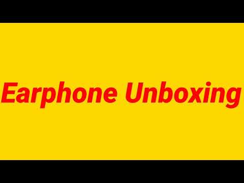 Earphone bluetooth speaker unboxing.