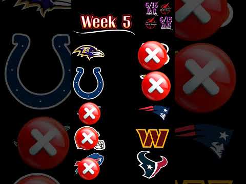 NFL Week 5 Predictions. #NFL #football #predictions Week 5 #sports #nflfootball