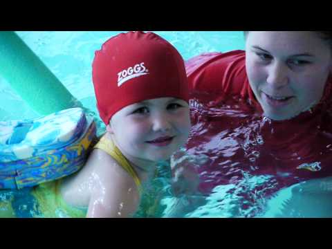 Ruby's first swimming lesson