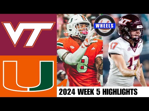 #7 Miami vs Virginia Tech (INCREDIBLE!) | Full Game Highlights | 2024 College Football Highlights