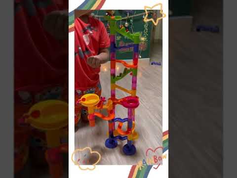 First Marble run build 👦🏽 come play with him 🔅🔅🔅 #short