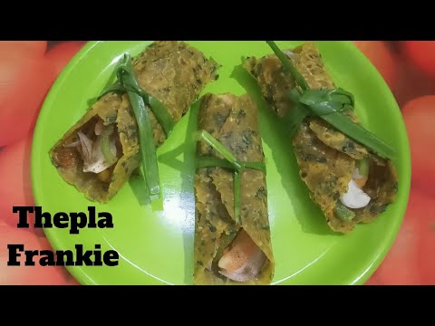 ખુબ જ ટેસ્ટી થેપલા ફ્રેન્કી બનાવવા ની રીત/Gujarati Thepla Frankie Recipe/Thepla Frankie Recipe