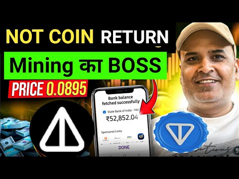 NOT COIN Mining का बाप || $0.089 Amazing Not Coin Project || Bitcoin Bullish || Crazy Crypto Mintoo