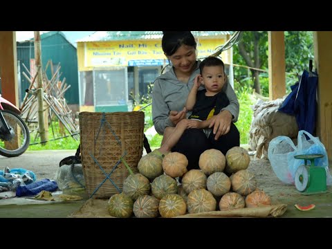 3 DAYS BAD WEATHER - Pumpkin Harvest - Make Pumpkin Pie || Single mother living in the forest