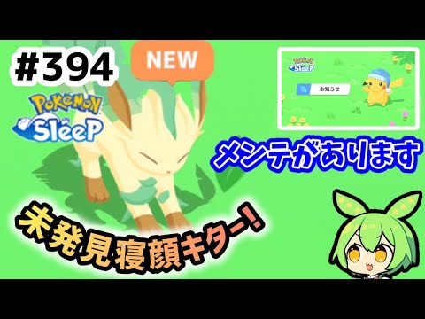 【睡眠リサーチ】＃394『イーブイウィーク最終日のリサーチ/メンテにつきお昼ごはんを忘れずに』【ポケモンスリープ/pokemon sleep】【無課金ゴプラ勢】【ゆっくり実況ずんだもん】