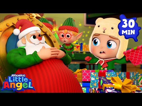 Santa Claus is Sick, he needs our help🧑🏻‍🎄🤒| Little Angel | Monster Cartoon for Kids