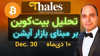 تحلیل بیت‌کوین امروز بر مبنای بازار آپشن | مجتبی راستی