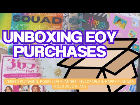 UNBOXING | END OF THE YEAR HAUL | STICKERS, JOURNALING CARDS, HANDLETTERING