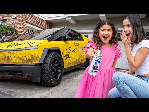 We Ruined Dads New Cybertruck!!!