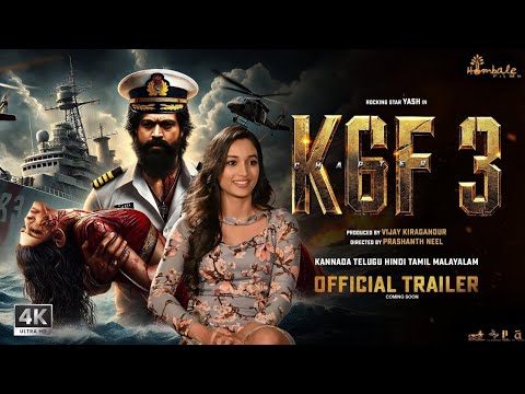 K.G.F: Chapter 3 - Hindi Trailer | Rocking Star Yash, Raveena Tandon, Prashanth Neel, Prabhas, 2024