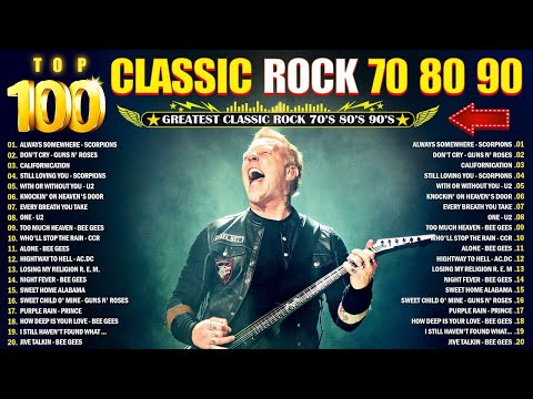 Classic Rock Songs 70s 80s 90s Full Album 🔥 Nirvana, Led Zeppelin, Bon Jovi, Aerosmith, U2, ACDC