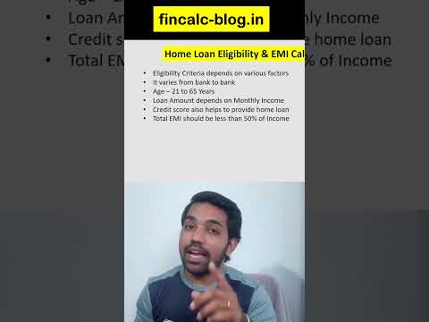 Home Loan Eligibility | Home Loan Kaise le #shorts