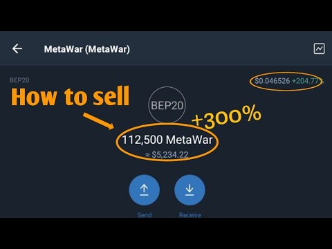 How to sell metawar on trust wallet | How to swap metawar to bnb | Metawar swap/sell update