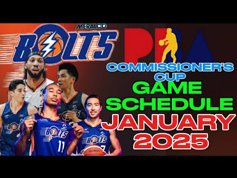 MERALCO BOLTS GAME SCHEDULE THIS JANUARY 2025 | PBA COMMISSIONER'S CUP 2024-25