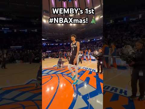 Victor Wembanyama takes the court for his FIRST #NBAXmas! 🎄🔥|#Shorts