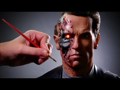 Terminator Sculpture Timelapse - Terminator 2: Judgment Day