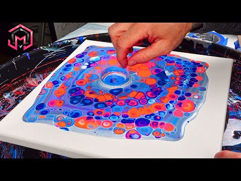 INTENSITY and SCALE Open Cup Acrylic Pouring and Fluid Art for Therapy