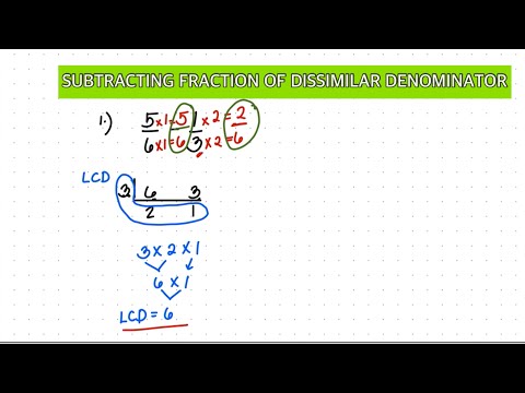 Subtracting Fractions of Dissimilar Denominators #mathematics #grade4 #grade4maths #fraction